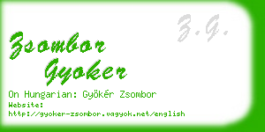 zsombor gyoker business card